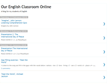 Tablet Screenshot of ourenglishclassroomonline.blogspot.com