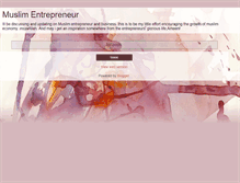 Tablet Screenshot of muslimentrepreneur.blogspot.com