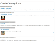 Tablet Screenshot of creativeworshipspace.blogspot.com
