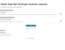 Tablet Screenshot of alizeevillas.blogspot.com