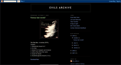 Desktop Screenshot of evilsarchive.blogspot.com