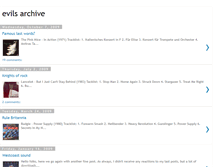 Tablet Screenshot of evilsarchive.blogspot.com