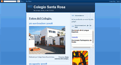 Desktop Screenshot of colegio-santarosa.blogspot.com