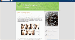 Desktop Screenshot of elviajeanarragonia.blogspot.com