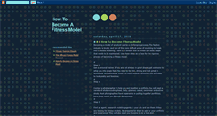 Desktop Screenshot of howtobecomefitnessmodel.blogspot.com