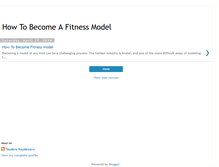 Tablet Screenshot of howtobecomefitnessmodel.blogspot.com