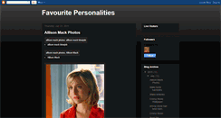 Desktop Screenshot of myfavouritepersonalities.blogspot.com