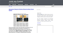 Desktop Screenshot of jundusyabab.blogspot.com