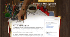 Desktop Screenshot of careerinmanagement.blogspot.com