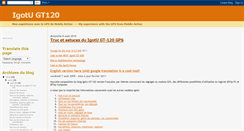 Desktop Screenshot of igotu-gt120.blogspot.com