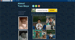 Desktop Screenshot of about2boys.blogspot.com