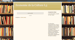 Desktop Screenshot of economieculturel3.blogspot.com