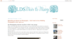 Desktop Screenshot of ldsmomtomany.blogspot.com