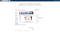 Desktop Screenshot of body-building-steroid.blogspot.com