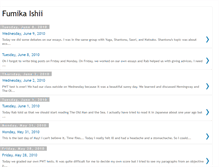 Tablet Screenshot of fumikaishii.blogspot.com
