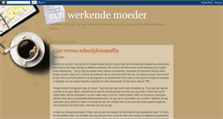 Desktop Screenshot of eenwerkendemoeder.blogspot.com