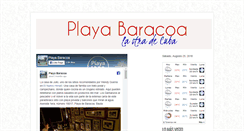 Desktop Screenshot of playabaracoa.blogspot.com