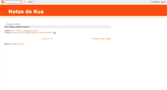 Desktop Screenshot of notasderua.blogspot.com