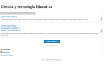 Tablet Screenshot of cienciaytecnologaeducativa.blogspot.com