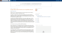 Desktop Screenshot of acustomerexperience.blogspot.com