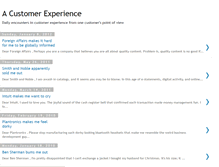 Tablet Screenshot of acustomerexperience.blogspot.com