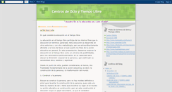 Desktop Screenshot of centrosdeocioytiempolibre.blogspot.com