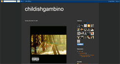 Desktop Screenshot of childishgambino.blogspot.com