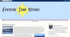 Desktop Screenshot of eveningstarkennel.blogspot.com