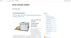 Desktop Screenshot of best-osterbreadmakerreviews.blogspot.com