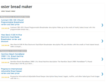 Tablet Screenshot of best-osterbreadmakerreviews.blogspot.com