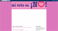 Desktop Screenshot of mivotoesno.blogspot.com