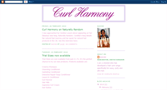 Desktop Screenshot of curlharmony.blogspot.com