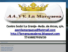 Tablet Screenshot of lamarquesajerez.blogspot.com