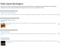 Tablet Screenshot of flashgamedevelopers.blogspot.com