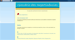 Desktop Screenshot of glossariodasimpertinencias.blogspot.com