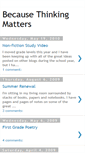 Mobile Screenshot of becausethinkingmatters.blogspot.com