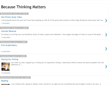 Tablet Screenshot of becausethinkingmatters.blogspot.com