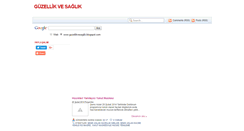 Desktop Screenshot of guzellikvesaglik.blogspot.com