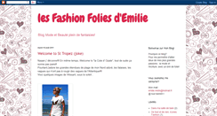 Desktop Screenshot of lesfashionfoliesdemilie.blogspot.com