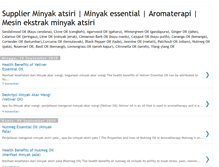 Tablet Screenshot of essential-oil-indonesia.blogspot.com