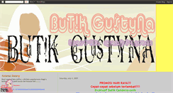 Desktop Screenshot of butikgustyna.blogspot.com