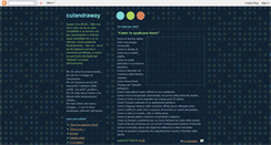 Desktop Screenshot of culandraway.blogspot.com