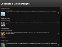 Tablet Screenshot of chocolateandcreamdesigns.blogspot.com