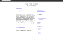 Desktop Screenshot of not-yet-there.blogspot.com