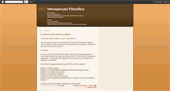 Desktop Screenshot of introspeccaofilosofica.blogspot.com