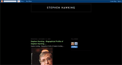 Desktop Screenshot of bio-stephen-hawking.blogspot.com