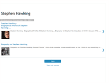 Tablet Screenshot of bio-stephen-hawking.blogspot.com