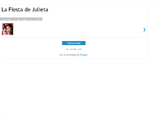 Tablet Screenshot of lafiestadejulieta.blogspot.com