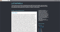 Desktop Screenshot of latiniparla.blogspot.com