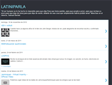 Tablet Screenshot of latiniparla.blogspot.com